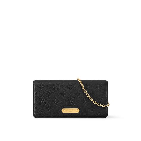 louis vuitton wallet on chain black